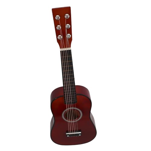 ERINGOGO 1 Stück 23 Üben Gitarre Jungs Gitarre Kleinkindgitarre Gitarre Volksgitarre Kleine Gitarre Akustisch Akustikgitarre Musikinstrument Anfängerinstrument Coffee Holz von ERINGOGO
