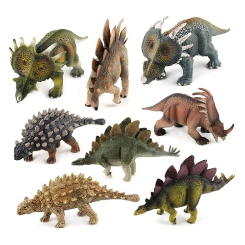 ERINGOGO 1stück Kunststoff Styracosaurus Modell Realistisches Dinosaurier Spielzeug Für Jungen Geburtstagsgeschenk Lernspielzeug Dekoration Für Kinderzimmer Hellbraun von ERINGOGO