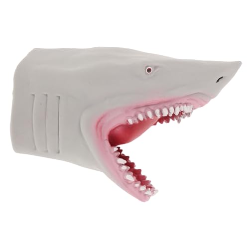 ERINGOGO 1 Stück Handpuppen Für Dinosaurier Handpuppe Hai Handpuppen Geschichtenerzählpuppen Grau von ERINGOGO