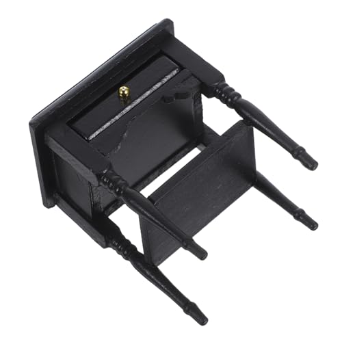ERINGOGO 1 Stück Holzkabinettsmodell deko Wohnzimmer Dekoration Modellbau Dekoration für Miniaturhäuser handystativ swor Mini-Schrank basteln Mini-Hausschrank hölzern Black von ERINGOGO