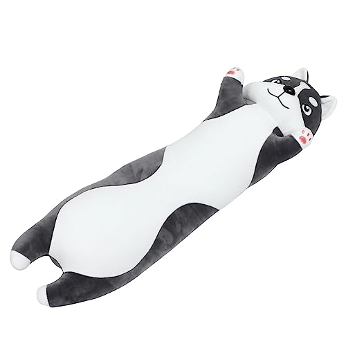 ERINGOGO 1 Stück Husky Plüschtiere Kissen Welpenspielzeug Gefülltes Husky Kuscheltier Puppe Plüsch Husky Tier Kuscheltier Valentinstagsgeschenk Plüsch Kuscheltier Plüsch von ERINGOGO