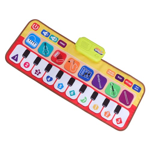 ERINGOGO 1 Stück Klavier Teppich kinderinstrumente musikinstrumente für Piano for Kindermusikmatte spielsachen Tastaturmatte für Klavier Musikalische Klaviermatte Plastik von ERINGOGO