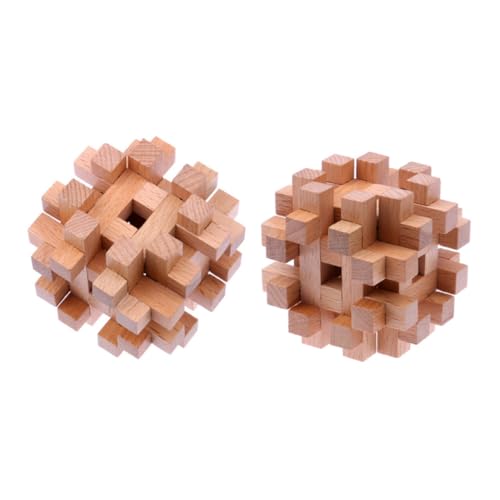 ERINGOGO 1 Stück Kongming Schlossspielzeug Luban-Schloss iq-Puzzle ineinandergreifendes 3D-Puzzlekugel Hölzern ERINGOGO 1 Stück Kongming Schlossspielzeug Luban-Schloss iq-Puzzle ineinandergreifendes 3D-Puzzlekugel Hölzern von ERINGOGO