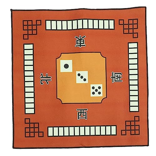 ERINGOGO Mahjong Tischdecke für Brettspiele rutschfeste Quadratische Spielmatte aus Polyestergewebe Geeignet für Poker Domino und Rollenspiele von ERINGOGO