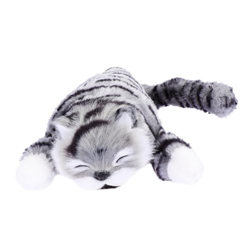 ERINGOGO 1 Stück Plüschpuppe Plüschspielzeug Plüschverzierung Katzenpuppe Grey ERINGOGO 1 Stück Plüschpuppe Plüschspielzeug Plüschverzierung Katzenpuppe Grey von ERINGOGO