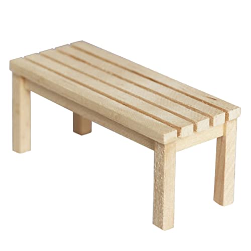 ERINGOGO 1 Stück Puppenhaus langes Hocker Modell für kinderspielzeug Desktop Ornament hühner Miniatur rechteckig Holzbank Mini-Schreibtischmöbel hölzern Beige ERINGOGO 1 Stück Puppenhaus langes Hocker Modell für kinderspielzeug Desktop Ornament hühner Miniatur rechteckig Holzbank Mini-Schreibtischmöbel hölzern Beige von ERINGOGO