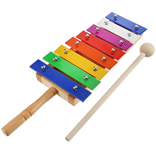 ERINGOGO 1 Stück Schlaginstrument Für Instrumente Der Frühkindlichen Bildung Xylophon-Schlagzeug Kleinkindpercussion Schlagwerk Aus Holz Schlaginstrumente Bunt Hölzern von ERINGOGO
