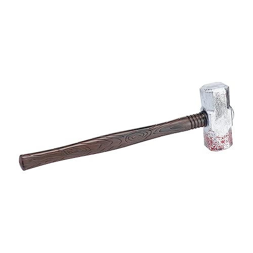 ERINGOGO 1 Stück Simulationshammerspielzeug Kostümhammer Halloween-Accessoires Halloween-Partygeschenke Halloween-Requisite Halloween-Plastikhammer Halloween-Party- Kaffee von ERINGOGO