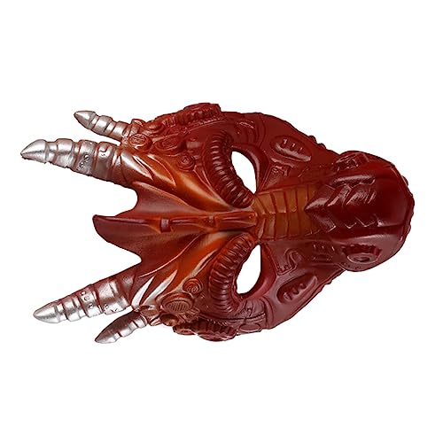 ERINGOGO 1 Stück tierische Drachenmaske Streich Partymaske Masken Gesicht Nonne Party-Drachenmaske Party-Maske Halloween-Drachenmaske Halloween-Maske Kostüm Drachenmaske rot von ERINGOGO