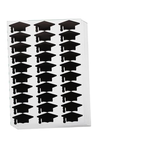 ERINGOGO 10 Blatt Graduierungskappen-Aufkleber Selbstklebende Geschenkaufkleber Für Abschlussdekorationen Und Bastelprojekte von ERINGOGO