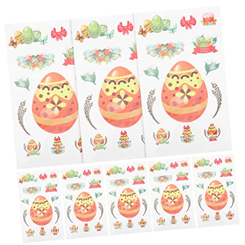 ERINGOGO Ostern Aufkleber Set Fenster Haftet Aufkleber Handwerk Aufkleber Für Jungen Und Mädchen Dekorationen ERINGOGO Ostern Aufkleber Set Fenster Haftet Aufkleber Handwerk Aufkleber Für Jungen Und Mädchen Dekorationen von ERINGOGO