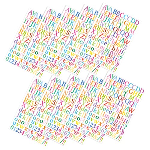 ERINGOGO 10 Blatt Alphabet-Aufkleber Scrapbook-Aufkleber Zahlenaufkleber Nummernschilder Aufkleber Mit Kleinen Nummern Kleine Alphabet-Aufkleber Buchstabenetiketten Alphabet-Etiketten Vinyl ERINGOGO 10 Blatt Alphabet-Aufkleber Scrapbook-Aufkleber Zahlenaufkleber Nummernschilder Aufkleber Mit Kleinen Nummern Kleine Alphabet-Aufkleber Buchstabenetiketten Alphabet-Etiketten Vinyl von ERINGOGO