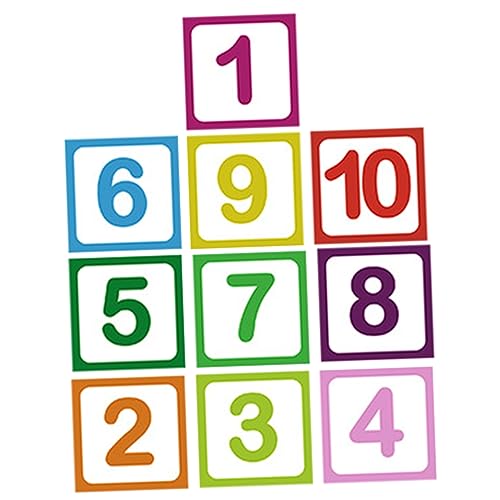ERINGOGO 10 Blätter Abnehmbare Boden Aufkleber Selbst-Adhesive Kindergarten Decals Room Decor PVC Material Sicher Spielzeit von ERINGOGO
