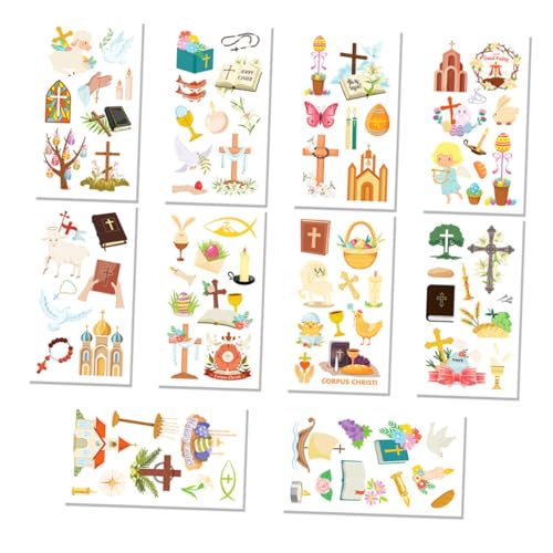 ERINGOGO 10 Blatt Ostern-Tattoo-Aufkleber Karikatur Taschenfüller für Halloween-Partys kleine Feiertagsaufkleber Aufkleber mit Hasengesicht Aufkleber übertragen ERINGOGO 10 Blatt Ostern-Tattoo-Aufkleber Karikatur Taschenfüller für Halloween-Partys kleine Feiertagsaufkleber Aufkleber mit Hasengesicht Aufkleber übertragen von ERINGOGO