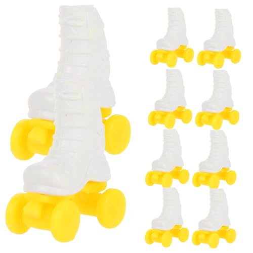 ERINGOGO 10 Paare Rollschuhe für Puppen Detailliertes Puppenzubehör aus Langlebigem für Kreative DIY Projekte und Puppenhaus Dekoration Charmante Ergänzung für Puppenoutfit ERINGOGO 10 Paare Rollschuhe für Puppen Detailliertes Puppenzubehör aus Langlebigem für Kreative DIY Projekte und Puppenhaus Dekoration Charmante Ergänzung für Puppenoutfit von ERINGOGO