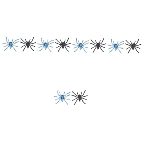 ERINGOGO 10 STK Simulationsspinne Trickspielzeug Insekten Streich Spinnen Requisiten Layout Gefälschte Spinne Spielzeuge Spinnendekor Outdoor-spielsets Ornamente Kind Halloween Plastik von ERINGOGO
