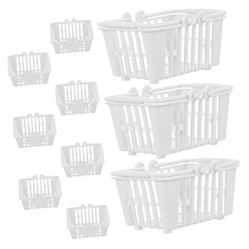 ERINGOGO 10 STK. puppenhaus einkaufskorb Würfel Körbe mini einkaufskorb mini-einkaufskorb Puppenhaus-Minikorb zur Aufbewahrung Puppenhaus Mini-Kunststoffkorb Plastik Weiß ERINGOGO 10 STK. puppenhaus einkaufskorb Würfel Körbe mini einkaufskorb mini-einkaufskorb Puppenhaus-Minikorb zur Aufbewahrung Puppenhaus Mini-Kunststoffkorb Plastik Weiß von ERINGOGO