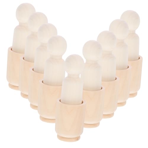 ERINGOGO 10 Sätze Holzpuppenzubehör Spielzeugfiguren für Kinderspielzeug für Mädchen Marionetten-Kit Mini Play House Puzzle Toy Mädchenpuppenspielzeug Mini- Miniaturhaus Kit ERINGOGO 10 Sätze Holzpuppenzubehör Spielzeugfiguren für Kinderspielzeug für Mädchen Marionetten-Kit Mini Play House Puzzle Toy Mädchenpuppenspielzeug Mini- Miniaturhaus Kit von ERINGOGO