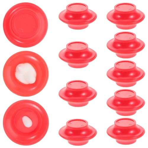 ERINGOGO 10 Sätze Hühnermagie -Huhn- Kleines Hühnerspielzeug Gimmick-Gadget Trick-Requisite Für Die Party Bühnenaufführungstrick Partyzubehör Leistungsqualitäten Plastik Rot von ERINGOGO