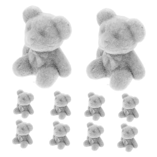 ERINGOGO 10 Stück Bärenpuppe Hängedeko Plüschtiere Weich Ästhetisch Hochzeit Niedliche Dekorationen Winzige Token Party Dusche Junge Dekorative Miniatur Kleines Ornament Geschenkfiguren von ERINGOGO