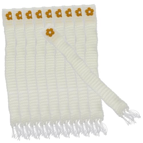 ERINGOGO 10 Stück Benutzerdefinierte Puppen Modeaccessoires Wickelschal Aus Seide DIY Weinflaschenschal Mini Schal Zum Basteln Weingeschenk Dekoration Schal Schal Oberteil von ERINGOGO