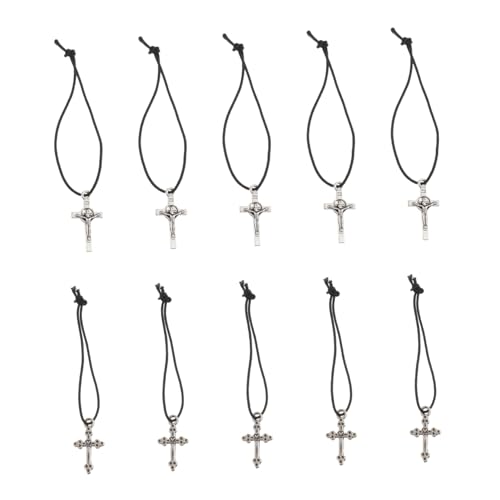 ERINGOGO 10 Stück Cross Halskettenmodell Puppe Kreuz Halskette kreuzen schmuck Halskette anziehen Dress-Game-Accessoire dekorative Halskette Anziehzubehör Metall Silber ERINGOGO 10 Stück Cross Halskettenmodell Puppe Kreuz Halskette kreuzen schmuck Halskette anziehen Dress-Game-Accessoire dekorative Halskette Anziehzubehör Metall Silber von ERINGOGO