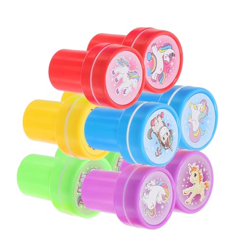 ERINGOGO 10 Stück Einhorn-stempelspielzeug Für Finger Glücklich Party Kinderspielzeug Kinderstempel Kleiner Stempel DIY Süßer Stempel Cartoon-themenstempel Briefmarkenspielzeug Plastik ERINGOGO 10 Stück Einhorn-stempelspielzeug Für Finger Glücklich Party Kinderspielzeug Kinderstempel Kleiner Stempel DIY Süßer Stempel Cartoon-themenstempel Briefmarkenspielzeug Plastik von ERINGOGO