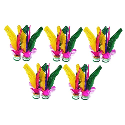 ERINGOGO 10 Stück Federball Federball tischleuchte für außen outdoorspiel kucheltier Federball treten Badminton Shuttlecock trainieren bunter Gänsefeder-Federball Gänsefedern ERINGOGO 10 Stück Federball Federball tischleuchte für außen outdoorspiel kucheltier Federball treten Badminton Shuttlecock trainieren bunter Gänsefeder-Federball Gänsefedern von ERINGOGO