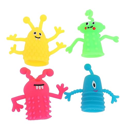 ERINGOGO 10 Stück Fingerpuppe Kinderspielzeug Squeeze Colorful Toys Holiday Toys babytragetuch Puppen Halloween-Trickspielzeug Halloween - für von ERINGOGO