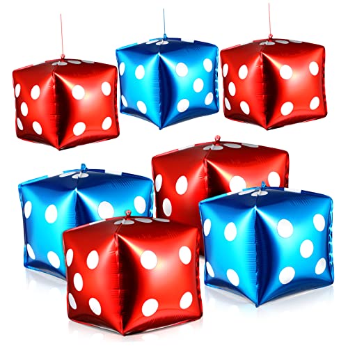 ERINGOGO 10stücke Würfel Folienballons -thema Party Deko Für Hochzeit Geburtstag Jahre Aluminiumfolie Jumbo Ballons Rot Und Blau ERINGOGO 10stücke Würfel Folienballons -thema Party Deko Für Hochzeit Geburtstag Jahre Aluminiumfolie Jumbo Ballons Rot Und Blau von ERINGOGO