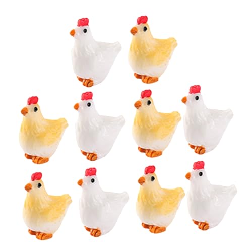 ERINGOGO 10stücke Teiliges Miniatur Hühner Set Lebensechte Figuren Für Garten Dekoration Und Diorama Für Kreative Und Deko ERINGOGO 10stücke Teiliges Miniatur Hühner Set Lebensechte Figuren Für Garten Dekoration Und Diorama Für Kreative Und Deko von ERINGOGO