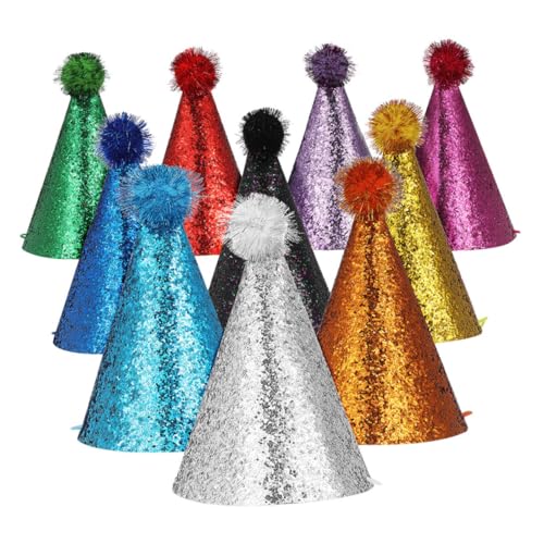 ERINGOGO 10stücke Geburtstagsfeier Hüte Wiederverwendbare Bunte -hüte Für Mädchen Funkelnde Happy Birthday Kopfbedeckung Für Babypartys Und Hochzeiten ERINGOGO 10stücke Geburtstagsfeier Hüte Wiederverwendbare Bunte -hüte Für Mädchen Funkelnde Happy Birthday Kopfbedeckung Für Babypartys Und Hochzeiten von ERINGOGO