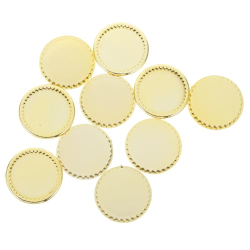 ERINGOGO 10stücke Miniatur Geschirr Teiliges Goldfarbenes Teller Für Dekoration Hochwertige Miniatur-Teller Für Spielzeugküche Und Rollenspiele ERINGOGO 10stücke Miniatur Geschirr Teiliges Goldfarbenes Teller Für Dekoration Hochwertige Miniatur-Teller Für Spielzeugküche Und Rollenspiele von ERINGOGO