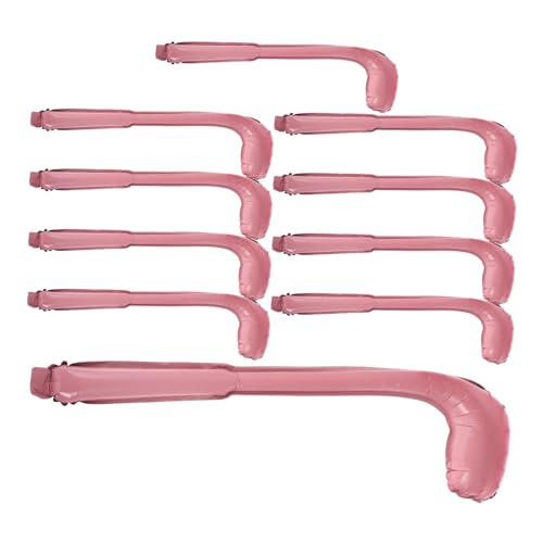 ERINGOGO 10 Stück Golfschläger-Ballon aufblasbares Geburtstagsgeschenke Konzertdekoration Festivaldekoration Party Stöcke aufblasbarer Golfschläger Jubelstock Aluminiumfolie Rosa von ERINGOGO