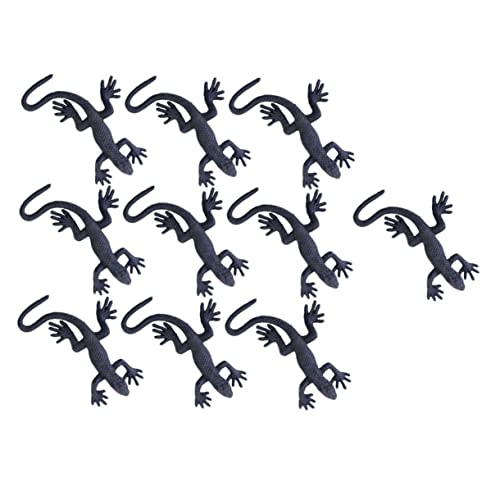 ERINGOGO 10 Stück Halloween-Simulation Gecko Halloween- Schüttgut Party klein Halloween Halloween Toys Tierprank Mini-Gecko-Modell simuliertes Gecko-Modell Black ERINGOGO 10 Stück Halloween-Simulation Gecko Halloween- Schüttgut Party klein Halloween Halloween Toys Tierprank Mini-Gecko-Modell simuliertes Gecko-Modell Black von ERINGOGO