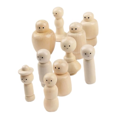 ERINGOGO 10 Stück Holzfiguren Peg-Puppen Mein Puppe mit Haaren Steckpuppen unvollendet Leere Holzpflockpuppe dekorative Holzpuppen Menschen aus Holz unbemaltte Peg -Puppen ERINGOGO 10 Stück Holzfiguren Peg-Puppen Mein Puppe mit Haaren Steckpuppen unvollendet Leere Holzpflockpuppe dekorative Holzpuppen Menschen aus Holz unbemaltte Peg -Puppen von ERINGOGO