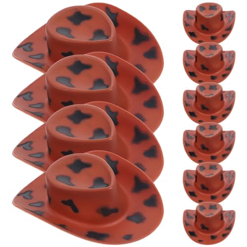 ERINGOGO 10 Stück Hut für DIY- Paillettenhut Dolly Mini-Hut holziger Hut Kappe Cute Decor weingeschenke Weihnachten Minipuppenhüte zum Basteln Tortenhut-Dekorationen Plastik von ERINGOGO