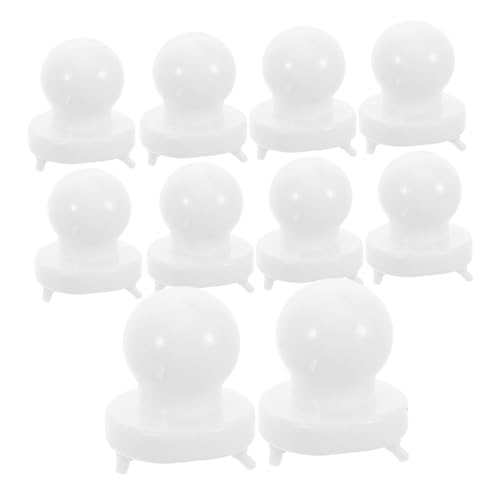 ERINGOGO 10 Stück Innenkern der Puppenblase Zubehör DIY Squeeze Blasenspielzeug Quetschspielzeug-Requisite Quetschspielzeug-Blasblaseneinsatz Ball Weiß von ERINGOGO