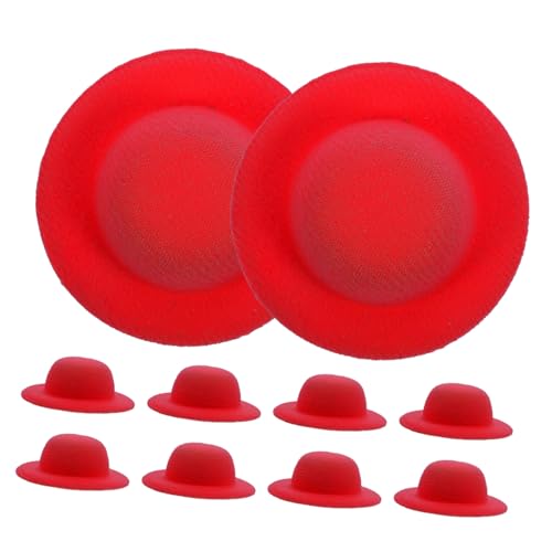 ERINGOGO 10 Stück Kleines Strohhutspielzeug Kunsthandwerk Weihnachtsdekorationen Miniatur Gestrickt Winzig Puppen-minihüte Minihut Zum Basteln Minihüte Zum Basteln Party Kappe Rot Eva ERINGOGO 10 Stück Kleines Strohhutspielzeug Kunsthandwerk Weihnachtsdekorationen Miniatur Gestrickt Winzig Puppen-minihüte Minihut Zum Basteln Minihüte Zum Basteln Party Kappe Rot Eva von ERINGOGO