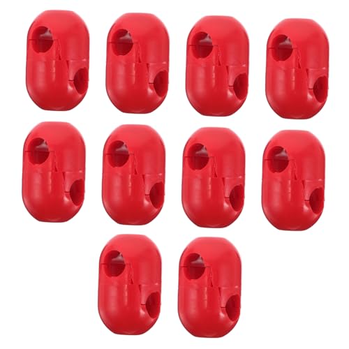 ERINGOGO 10 Stück Kletternetz-Seilschnalle Baumkletterausrüstung Kletterwirbel Spielplatzzubehör Spielhaus Zubehör für Strickleiter für Baumhaus Klettergriffe Kletterwand Plastik rot ERINGOGO 10 Stück Kletternetz-Seilschnalle Baumkletterausrüstung Kletterwirbel Spielplatzzubehör Spielhaus Zubehör für Strickleiter für Baumhaus Klettergriffe Kletterwand Plastik rot von ERINGOGO