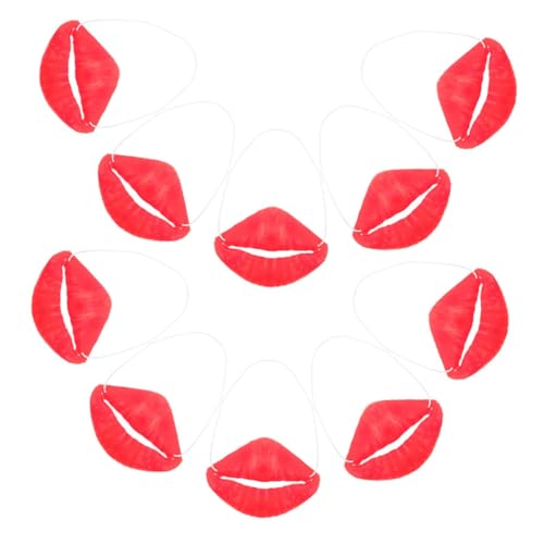 ERINGOGO 10 Stück Knifflige Halloween Cosplay Requisiten Falsche Lippen Für Halloween Wurstlippen Halloween Party Requisiten Cosplay Lippendekorationen Cosplay Fälschungen Falsche von ERINGOGO