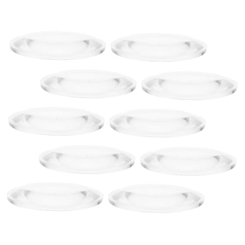 ERINGOGO 10 Stück Lupe Optisches Lehrmittel für Physik Lernhilfen für Experimente Zuschauer doppelt konvex optical circle lenses optische Linse für den Unterricht klare optische Linse Acryl von ERINGOGO