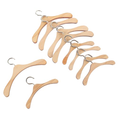 ERINGOGO 10 Stück Mini Holz Kleiderbügel für Puppenhaus Teiliges für Puppen Langlebig Stabil zur Aufbewahrung von Puppenbekleidung Puppenzubehör für Kreative Spielwelten ERINGOGO 10 Stück Mini Holz Kleiderbügel für Puppenhaus Teiliges für Puppen Langlebig Stabil zur Aufbewahrung von Puppenbekleidung Puppenzubehör für Kreative Spielwelten von ERINGOGO
