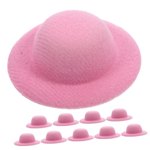 ERINGOGO 10 Stück Mini-Strohhut Kappe Mini-strohhüte Zum Basteln Mini-Zylinder-Stirnband Mini-Zylinder-stirnbänder Miniatur Hut Für Kleine Puppe Figuren Mini-weihnachtsschmuck Rosa Eva ERINGOGO 10 Stück Mini-Strohhut Kappe Mini-strohhüte Zum Basteln Mini-Zylinder-Stirnband Mini-Zylinder-stirnbänder Miniatur Hut Für Kleine Puppe Figuren Mini-weihnachtsschmuck Rosa Eva von ERINGOGO