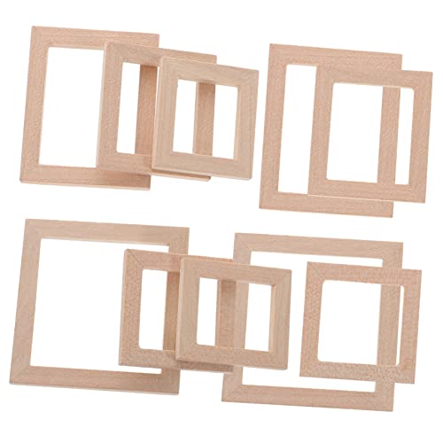 ERINGOGO 10stücke Miniatur Bilderrahmen Für Puppenhäuser Bastelset Zur Dekoration Von Miniaturhäusern Handgefertigte Fotohalter Für Kreative Projekte ERINGOGO 10stücke Miniatur Bilderrahmen Für Puppenhäuser Bastelset Zur Dekoration Von Miniaturhäusern Handgefertigte Fotohalter Für Kreative Projekte von ERINGOGO