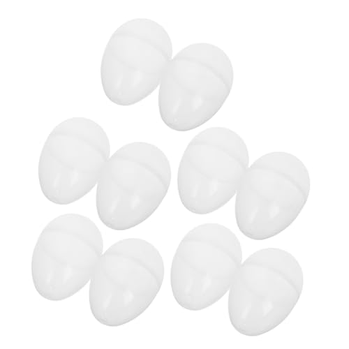 ERINGOGO 10 Stück Ostereier Plastikeier befüllbar Osterparteigunst Eierschale aus Kunststoff Halloween-Eier aus Kunststoff befüllbar osterei bonbons Osterei behandeln Transparent von ERINGOGO