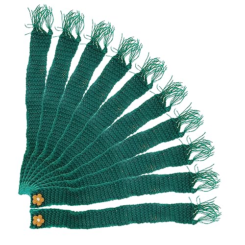 ERINGOGO 10 Stück Pelzschal Oberteil Seidenbandanas Für Damen Fleecedecke Babypuppenzubehör Dekorativer Minischal Großer Seidenschal Kopftuch Für Damen Stofftier Miniaturkleidung von ERINGOGO