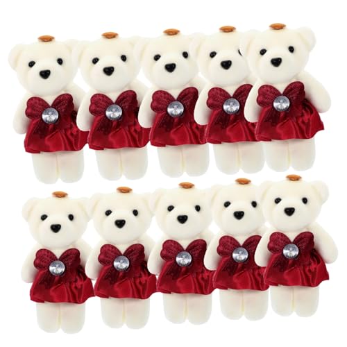 ERINGOGO 10 Stück Plüschbär Hochzeitsdeko Blumenstrauß Stuffers Weiche Stofftiere für Feiern Kissen Kreative Innendekoration für Freunde und Familie ERINGOGO 10 Stück Plüschbär Hochzeitsdeko Blumenstrauß Stuffers Weiche Stofftiere für Feiern Kissen Kreative Innendekoration für Freunde und Familie von ERINGOGO