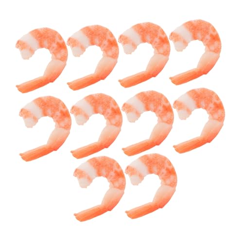 ERINGOGO 10 Stück Realistische Garnelen Modelle aus Kunststoff Detailgetreue Langlebige Fake Food Dekoration Vielseitige Küchen Party-deko als Schlüsselanhänger oder Cosplay Accessoire ERINGOGO 10 Stück Realistische Garnelen Modelle aus Kunststoff Detailgetreue Langlebige Fake Food Dekoration Vielseitige Küchen Party-deko als Schlüsselanhänger oder Cosplay Accessoire von ERINGOGO