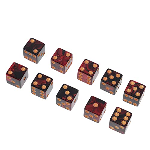 ERINGOGO 10 Stück Sechsseitige Spielwürfel aus Acryl für Partys Ktv Brettspiele Kreative Würfel für Familienunterhaltung Sicher und Tragbar ERINGOGO 10 Stück Sechsseitige Spielwürfel aus Acryl für Partys Ktv Brettspiele Kreative Würfel für Familienunterhaltung Sicher und Tragbar von ERINGOGO